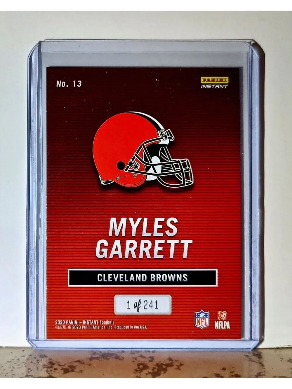 Myles Garrett 2020 Panini All-Pro NFL #13 Football Card 1/241 Cleveland Browns